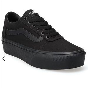 NEW VANS BLACK 7.5